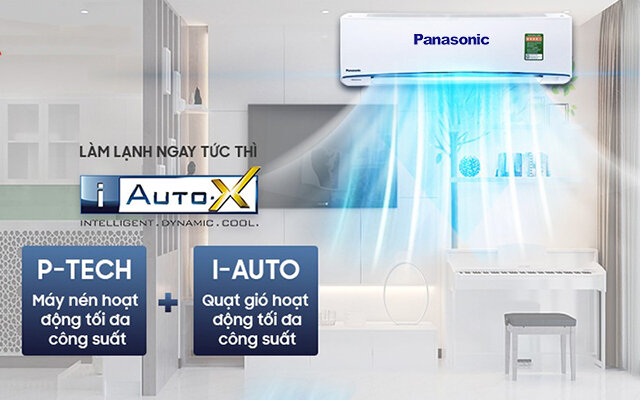 Điều hòa Panasonic Inverter 18000 BTU 1 chiều XPU18XKH-8B gas R-32