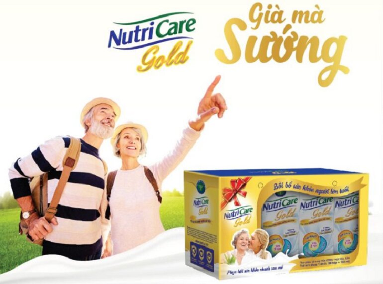 Sữa Nutricare Gold dùng được cho mọi đối tượng từ 10 tuổi trở lên