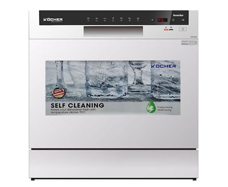 Máy rửa bát Kocher KDEU8838 tối ưu diện tích, tối đa tiện nghi