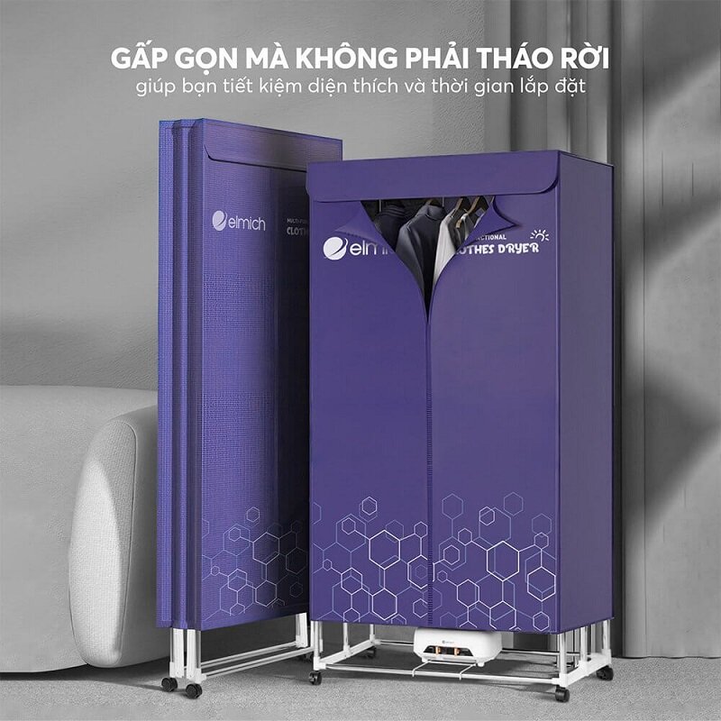 tủ sấy quần áo Elmich 2000W CDE-8642