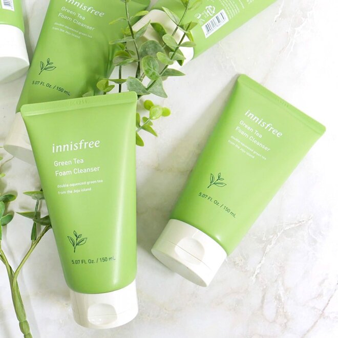 sữa rửa mặt innisfree trà xanh