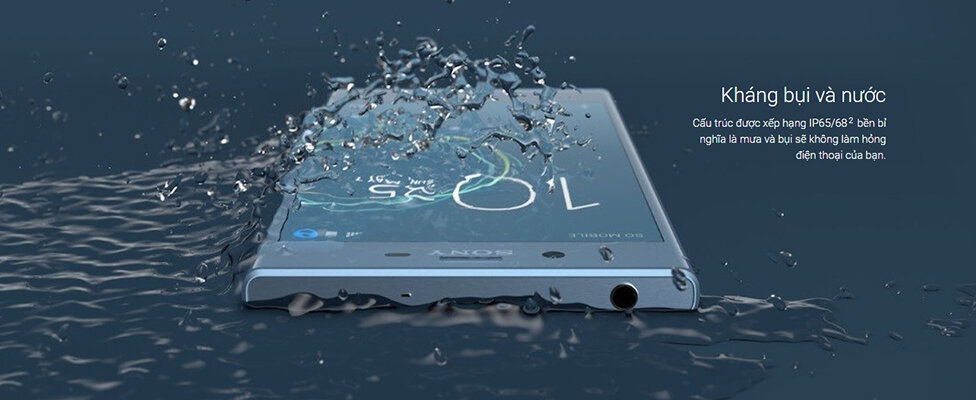 Sony Xperia XZs đạt chuẩn chống nước IP65/68