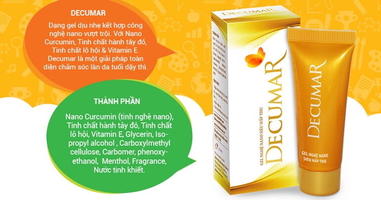 Decumar sử dụng nguyên liệu hoàn toàn từ thiên nhiên