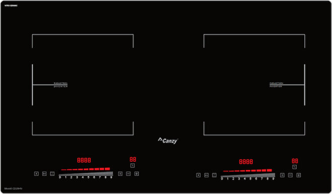 Thiết kế mặt kính đặc trưng của bếp từ Canzy cz 29hn