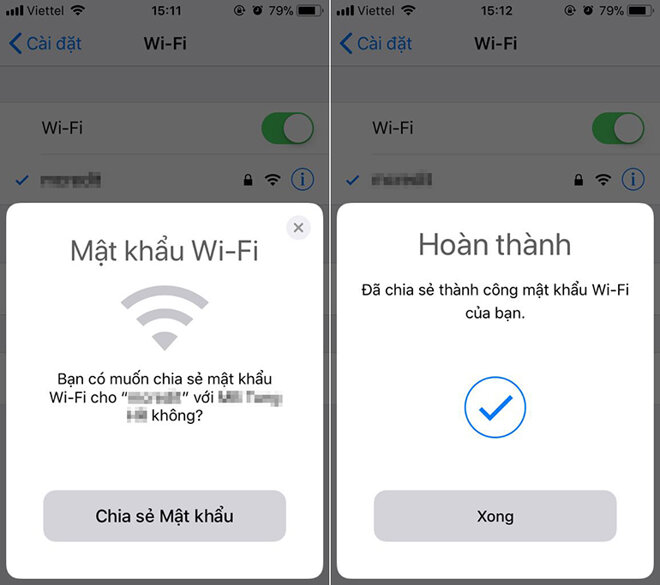 Chia sẻ wifi từ iPad không cần tiết lộ mật khẩu