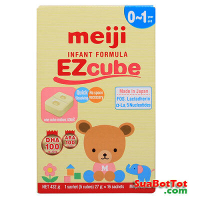 Sữa Meiji Thanh EZcube 432g (0-1 tuổi)