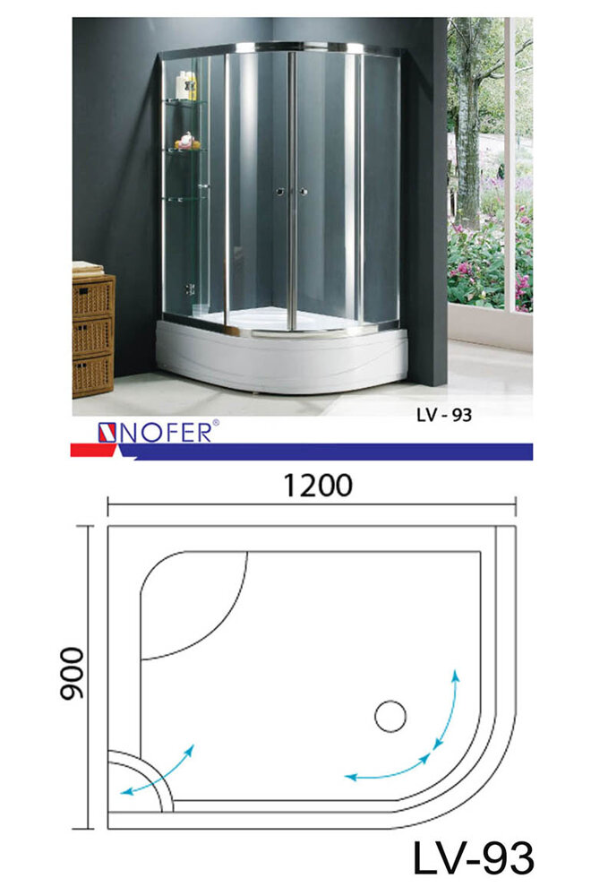 Bồn tắm đứng giá rẻ Nofer LV 93