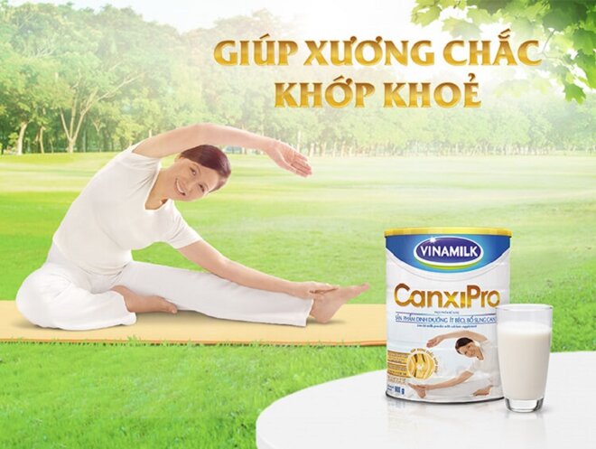 Vinamilk Canxi Pro - Sữa tốt cho xương khớp người trung niên