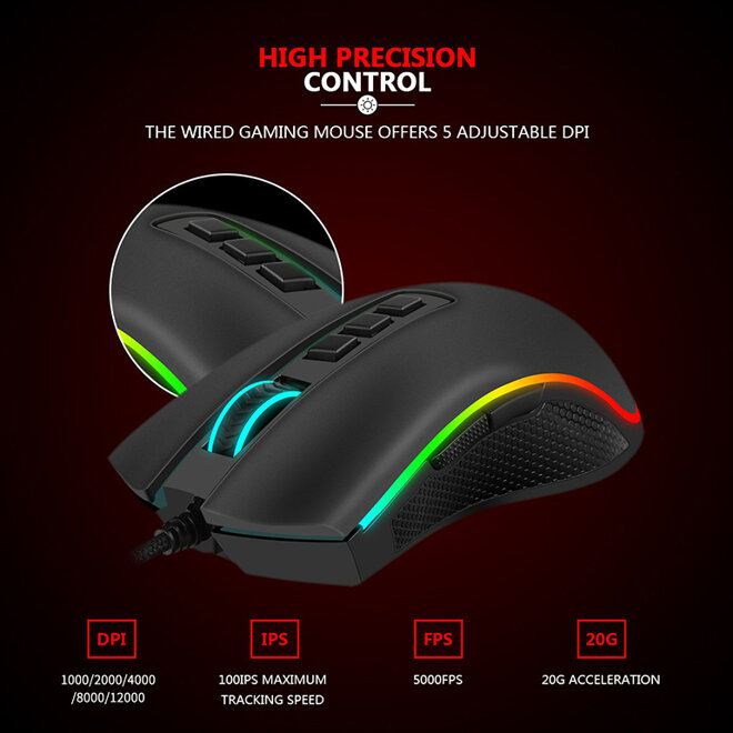 Chuột game Redragon Cobra M711