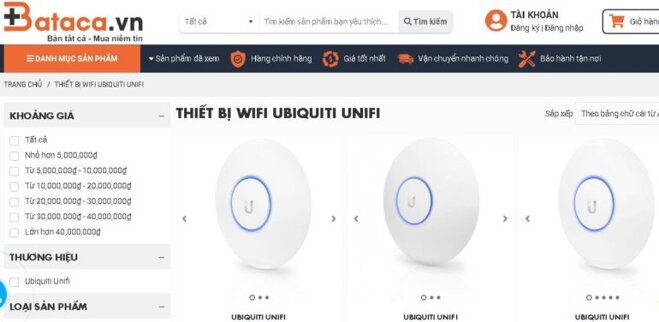 thiết bị wifi Ubiquiti Unifi