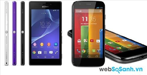 Xperia cứng cáp với thiết kế sử dụng nhiều mặt phằng, thì Moto G lại mềm mại bởi thiết kế nhiều đường cong