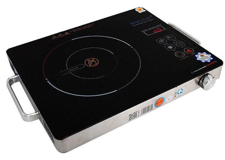 Bếp hồng ngoại dương 1 vùng nấu BlueStar NS-468EI với thiết kế đơn giản