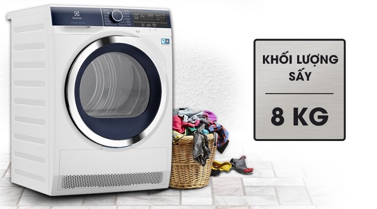 May say quan ao Electrolux EDH803BEWA 8Kg