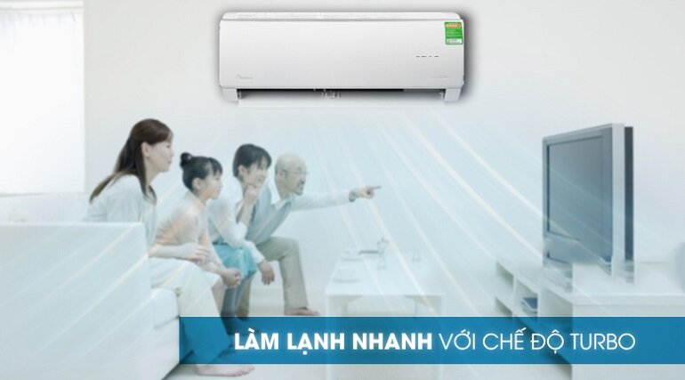 Máy lạnh Midea Inverter 1 HP MSAFA-10CRDN8