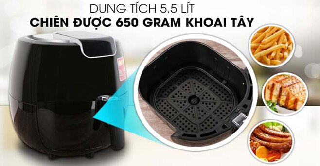 Nồi chiên không dầu Mishio MK-165