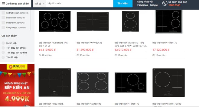 mua bếp từ Bosch ở đâu giá rẻ