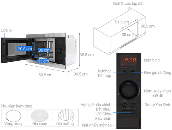 Phù hợp cho mọi không gian nhà bếp của bạn