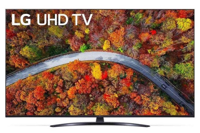 Smart LG 75UP7800 có thiết kế tối giản nhưng không kém phần sang trọng