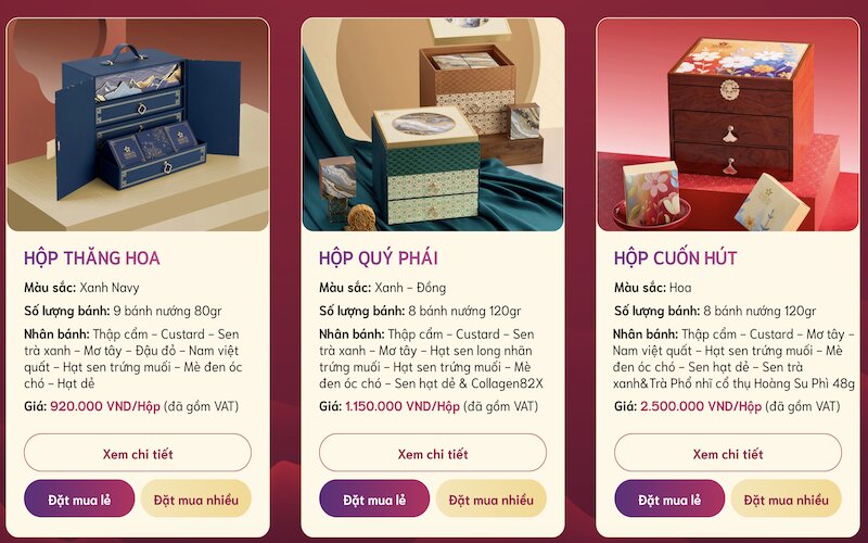 Khám phá Bộ sưu tập Bánh Trung thu Maison “Sắc Hoa Thịnh Vượng” 2025