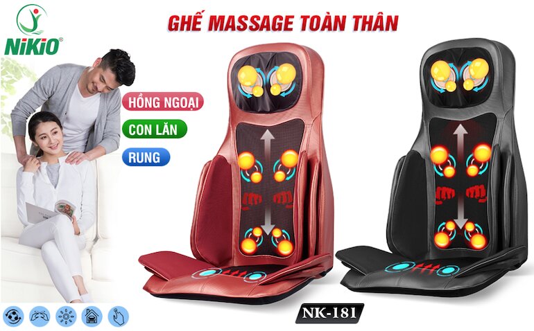 Ghế massage toàn thân cao cấp Nikio NK-181