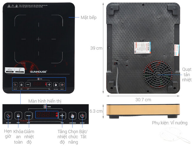 Bếp hồng ngoại Sunhouse SHD 6015(EMC)