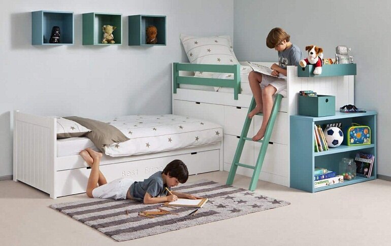 Chú ý thiết kế và cấu tạo của giường ngủ trẻ em bằng nhựa