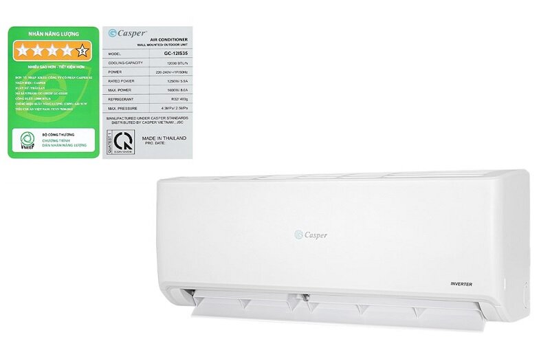 Điều hòa Casper GC-12IS35 giảm giá còn 4 triệu đồng, hàng 