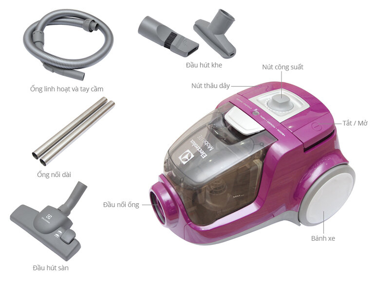 Máy hút bụi gia đình Electrolux Zlux1811