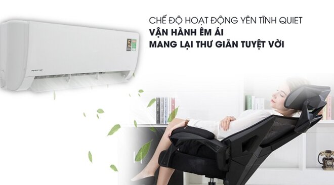 điều hòa Aqua 18000 BTU 1 chiều AQA-KCRV18WNMA Inverter