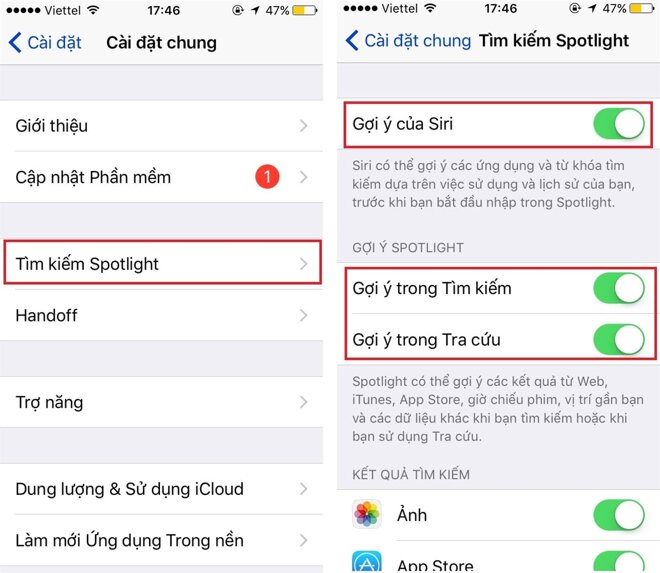 Tắt Siri trên iOS 10