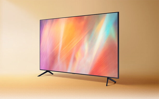 Smart Tivi Samsung 4K 55 inch 55AU8000 Crystal UHD hài hòa cho những không gian sống gia đình hiện đại