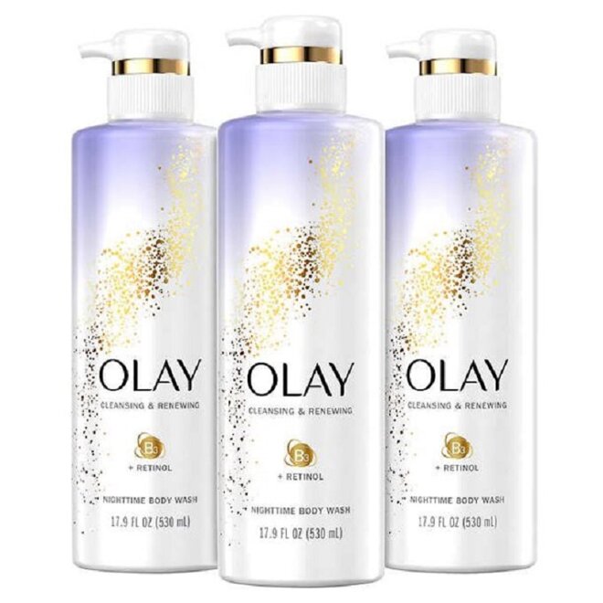 sữa tắm dưỡng trắng Olay 