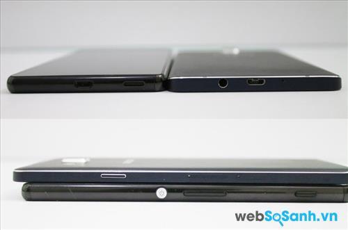 Galaxy A7 mỏng nhưng lớn hớn Xperia M5