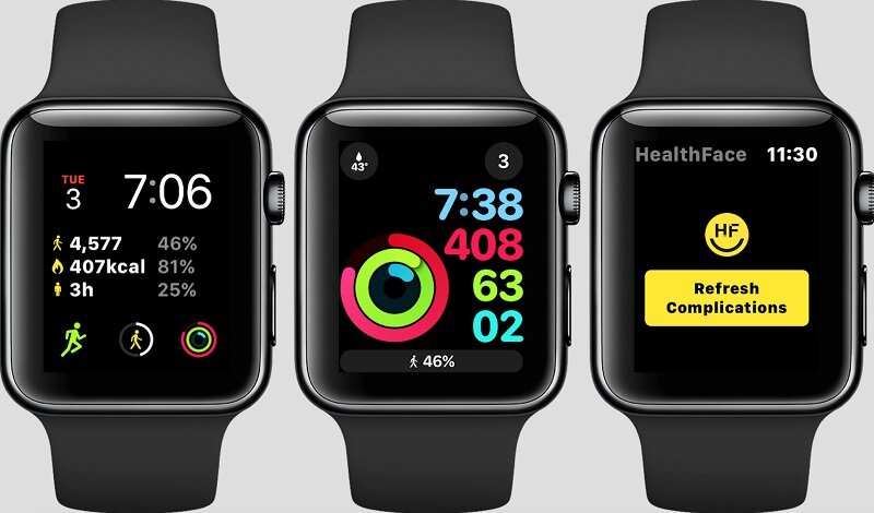 Thông số sức khỏe được hiện trên Apple Watch