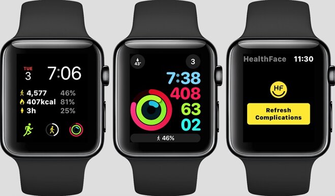 Thông số sức khỏe được hiện trên Apple Watch