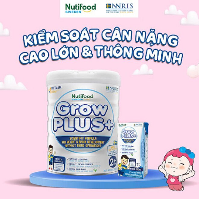 Review tất tần tật về sữa Grow Plus trắng cho trẻ béo phì của Nutifood