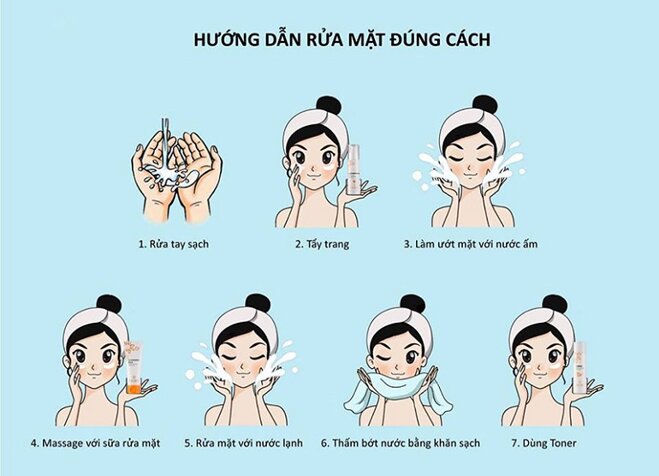 Hướng dẫn cách sử dụng sữa rửa mặt