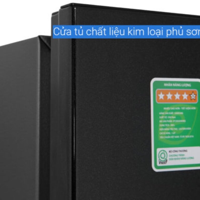 Dễ dàng lau chùi với chất liệu kim loại phủ sơn tĩnh điện của tủ lạnh Samsung RT20HAR8DBU 