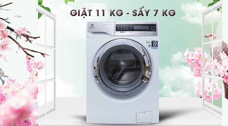 Máy giặt sấy khô không cần phơi