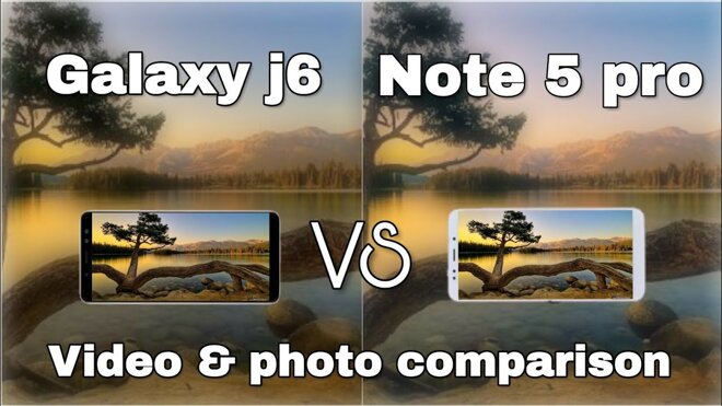 So sánh camera Galaxy J6 với Note 5 Pro 