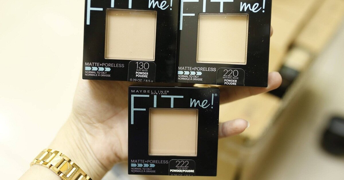 Review bảng màu phấn phủ Maybelline Fit Me mới - đa dạng màu sắc cho hiệu ứng nền tốt