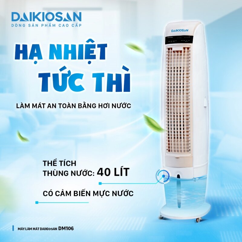 Daikiosan DM106: Giải nhiệt hiệu quả cho gia đình Việt