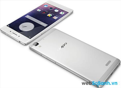 Smartphone Oppo R7 Lite sở hữu thiết kế nguyên khối từ hợp kim nhôm – magie