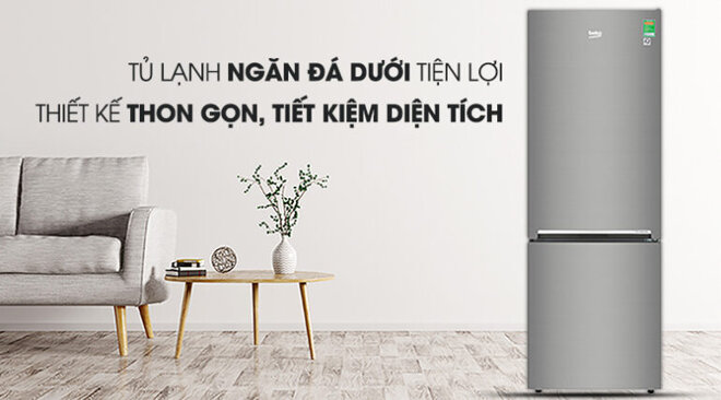 Tủ lạnh ngăn đá dưới Beko Inverter 323 lít RCNT340I50VZX - Giá tham khảo: 9.690.000 vnd