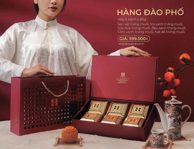 Bánh Trung thu Madame Hương: Hộp Hàng Đào Phố