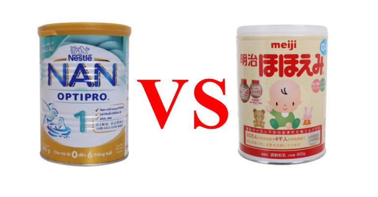 Sữa Meiji và Nan : sữa công thức nào tốt cho trẻ sơ sinh ?