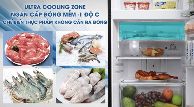 Tủ lạnh Panasonic 4 cánh có ngăn đông mềm 