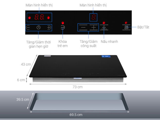 Bếp từ đôi KOCHER DI-633