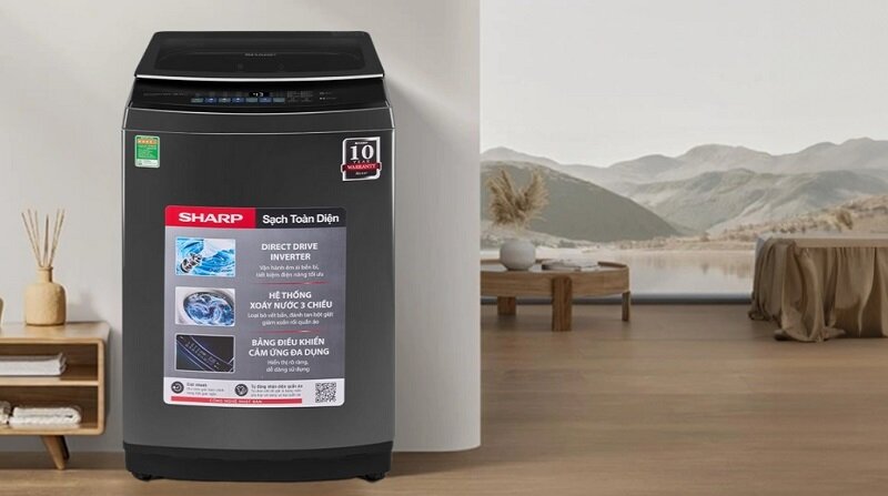 Giải mã sức hấp dẫn của máy giặt Sharp 15 kg ES-TM150CD-DS