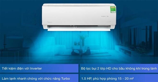 may lanh midea inverter 3